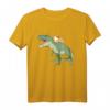 Meerschweinchen reitet T Rex Dinosaurier T-Shirt – Lustiges Geschenk für Tier- und Dinosaurierfans