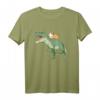 Meerschweinchen reitet T Rex Dinosaurier T-Shirt – Lustiges Geschenk für Tier- und Dinosaurierfans