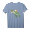 Meerschweinchen reitet T Rex Dinosaurier T-Shirt – Lustiges Geschenk für Tier- und Dinosaurierfans