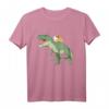 Meerschweinchen reitet T Rex Dinosaurier T-Shirt – Lustiges Geschenk für Tier- und Dinosaurierfans