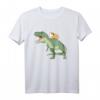 Meerschweinchen reitet T Rex Dinosaurier T-Shirt – Lustiges Geschenk für Tier- und Dinosaurierfans