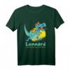Personalisiertes Dinosaurier T-Shirt mit Namen Lennard – Perfektes Geschenk zum Schulanfang & Geburtstag für Jungen