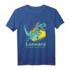 Personalisiertes Dinosaurier T-Shirt mit Namen Lennard – Perfektes Geschenk zum Schulanfang & Geburtstag für Jungen