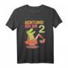 Kinder Dinosaurier Bagger T-Shirt - Lustiges Geburtstagsoutfit für 2-Jährige Jungen, ideal als Geschenk für den zweiten Geburtstag