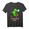 Kinder Schulkind 2021 Dino Schulanfang T-Shirt - Lustiges Dinosaurier Motiv für Einschulungsgeschenk für Jungen und Mädchen