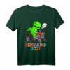 Kinder Schulkind 2021 Dino Schulanfang T-Shirt - Lustiges Dinosaurier Motiv für Einschulungsgeschenk für Jungen und Mädchen