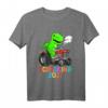 Kinder Schulkind 2021 Dino Schulanfang T-Shirt - Lustiges Dinosaurier Motiv für Einschulungsgeschenk für Jungen und Mädchen