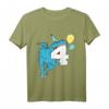 Kinder Dinosaurier 4. Geburtstag T-Shirt für Jungen & Mädchen – Lustiges Dino-Design für den besonderen Tag