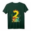 Kinder 2 Jahre Geburtstag Junge Dino Party T-Shirt – Lustiges Geschenk für Dino-Liebhaber & Geburtstagskind