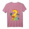 Kinder 2 Jahre Geburtstag Junge Dino Party T-Shirt – Lustiges Geschenk für Dino-Liebhaber & Geburtstagskind