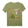 Kinder Geburtstag Shirt für 3 Jahre Junge Dinosaurier Dino - Lustiges Geburtstags T-Shirt für kleine Dinosaurier-Fans