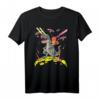 Space Cat Reiten T-Rex Laser Augen - Lustiges Katzen- und Dinosaurier-T-Shirt für Weltraum- und Tierliebhaber
