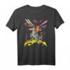 Space Cat Reiten T-Rex Laser Augen - Lustiges Katzen- und Dinosaurier-T-Shirt für Weltraum- und Tierliebhaber