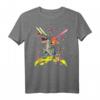 Space Cat Reiten T-Rex Laser Augen - Lustiges Katzen- und Dinosaurier-T-Shirt für Weltraum- und Tierliebhaber