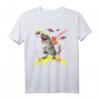 Space Cat Reiten T-Rex Laser Augen - Lustiges Katzen- und Dinosaurier-T-Shirt für Weltraum- und Tierliebhaber