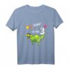 Kinder Geburtstag Dino T-Shirt für Jungen und Mädchen - Klassisch geschnitten, perfekt für den Kindergeburtstag, mit Dinosaurier Motiv