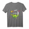 Kinder Geburtstag Dino T-Shirt für Jungen und Mädchen - Klassisch geschnitten, perfekt für den Kindergeburtstag, mit Dinosaurier Motiv