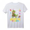 Kinder 7 Jahre Geburtstag Dinosaurier T-Shirt für Jungen & Mädchen - Klassisch geschnitten, doppelt genähter Saum