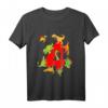 Kinder Dinosaurier T-Shirt zum 4. Geburtstag für Jungen - Dino Geburtstagsshirt mit T-Rex, Velociraptor & Co. als cooles Geschenk