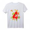 Kinder Dinosaurier T-Shirt zum 4. Geburtstag für Jungen - Dino Geburtstagsshirt mit T-Rex, Velociraptor & Co. als cooles Geschenk