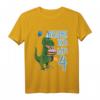 Ich Bin Vier 4 Jahre T-Rex Dinosaurier T-Shirt – Perfektes Geburtstagsgeschenk für kleine Dinosaurier-Fans