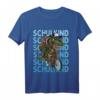 Kinder Schulkind Dinosaurier fährt Rad T-Shirt – Lustiges Einschulungsgeschenk für Jungen und Mädchen zum ersten Schultag, Dino T-Rex mit Schulrucksack