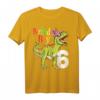 Geburtstags Dinosaurier T-Shirt für Jungen - Lustiges Rawr Ich Bin 6 Design mit Dinosaurier und Partyhut