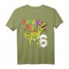 Geburtstags Dinosaurier T-Shirt für Jungen - Lustiges Rawr Ich Bin 6 Design mit Dinosaurier und Partyhut