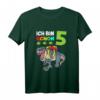 Kinder Geburtstagsshirt 5 Jahre Dinosaurier T-Rex - Lustiges Dino T-Shirt für Jungen & Mädchen zum Geburtstag, Weihnachten & Einschulung