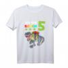 Kinder Geburtstagsshirt 5 Jahre Dinosaurier T-Rex - Lustiges Dino T-Shirt für Jungen & Mädchen zum Geburtstag, Weihnachten & Einschulung