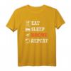 EAT Sleep Drone Repeat Shirt – Coole Drohnen Pilot Kleidung im Retro Style, Perfektes Geschenk für Drohnenliebhaber & Quadcopter Fans