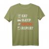 EAT Sleep Drone Repeat Shirt – Coole Drohnen Pilot Kleidung im Retro Style, Perfektes Geschenk für Drohnenliebhaber & Quadcopter Fans