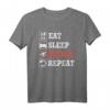 EAT Sleep Drone Repeat Shirt – Coole Drohnen Pilot Kleidung im Retro Style, Perfektes Geschenk für Drohnenliebhaber & Quadcopter Fans