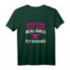 Damen Drohne T-Shirt - Real Girls Fly Drones Geschenk für Frauen, Drohnen Pilotinnen, Quadcopter & RC Enthusiastinnen