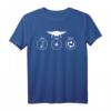 Build Crash Repeat Drohnen Pilot T-Shirt – Lustiges Flugroboter Design für Drohnenliebhaber & Drohnenbauer, Perfektes Geschenk für Drohnenpiloten