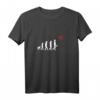 Evolution of Man Drohne T-Shirt – Lustiges Drohnen Geschenk für Piloten, Quad Racing & Aerial Photography Enthusiasten