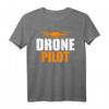 Drone Pilot T-Shirt in Orange für Drohnenpiloten, Hobby-Filmer & Technikfans – Ideal für Drohnenliebhaber und Luftbild-Enthusiasten