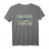 Slava Ukraini - Unabhängigkeitstag T-Shirt mit ukrainischer Flagge und Slogan - Patriotisches Geschenk für Ukrainer und Unterstützer