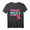 Kinder Frech Wild & Schon 5, Geburtstags-Shirt für Mädchen - Buntes Einhorn T-Shirt zum 5. Geburtstag mit Geschenkidee und passender Partydeko