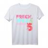 Kinder Frech Wild & Schon 5, Geburtstags-Shirt für Mädchen - Buntes Einhorn T-Shirt zum 5. Geburtstag mit Geschenkidee und passender Partydeko