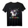 Death Metal Rockmusik - Tot Reiten Einhorn Lustiges Halloween T-Shirt für Metal Fans & Einhorn Liebhaber