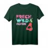 Kinder Frech Wild & schon 4 - Buntes Einhorn T-Shirt zum Geburtstag für Mädchen, Geschenkidee & perfektes Outfit für den 4. Kindergeburtstag