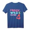Kinder Frech Wild & schon 4 - Buntes Einhorn T-Shirt zum Geburtstag für Mädchen, Geschenkidee & perfektes Outfit für den 4. Kindergeburtstag