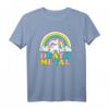 Death Metal Funny Rainbow Einhorn T-Shirt - Kreatives, Buntes Hardcore Musik Shirt als Geschenkidee für Metal-Fans und Humorliebhaber