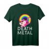 Death Metal Regenbogen Einhorn Satanic Katze - Lustiges Gothic & Heavy Metal Meme T-Shirt für Fans von Einhörnern, Katzen und Satan