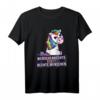Gegen Rassismus & Faschismus T-Shirt mit Einhorn - Lustige Protest-Botschaft für Demonstrationen & als Geschenk