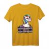Gegen Rassismus & Faschismus T-Shirt mit Einhorn - Lustige Protest-Botschaft für Demonstrationen & als Geschenk