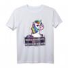 Gegen Rassismus & Faschismus T-Shirt mit Einhorn - Lustige Protest-Botschaft für Demonstrationen & als Geschenk