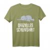 Offizielles Schlafshirt Pyjama Nachthemd mit Elefanten - Lustiges Geschenk für Langschläfer, Morgenmuffel & Nachteulen