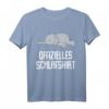 Offizielles Schlafshirt Pyjama Nachthemd mit Elefanten - Lustiges Geschenk für Langschläfer, Morgenmuffel & Nachteulen